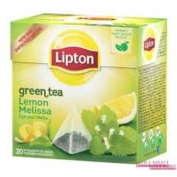 Herbata LIPTON PIRAMID GREEN LEMON MELISA